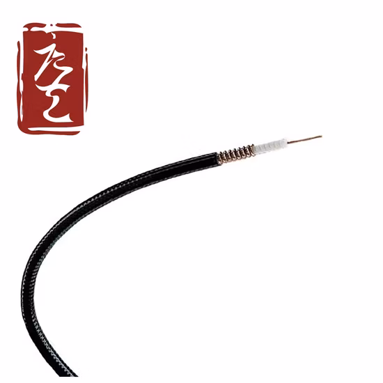 Fabricación de cable corrugado Bc de cobre estañado con tubo Coepr corrugado alimentador de aluminio PE 7/8 RF